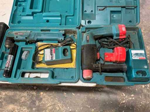 Klopboormachine + haakse schroefmachine Makita