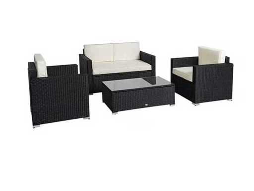 MaxxGarden 88709 loungeset 4 persoons wicker