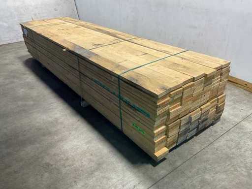 Spruce plank rough 390x15x3.2 cm (75x)