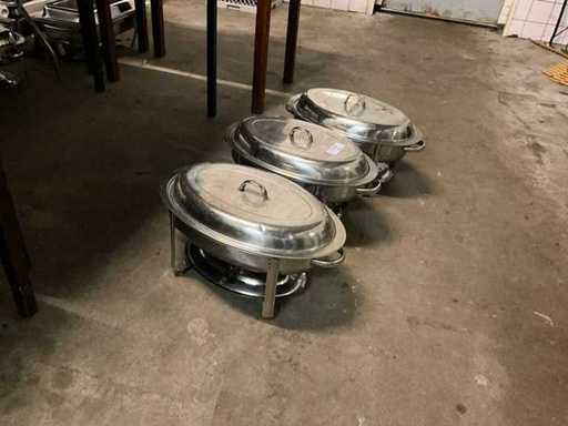 Ovale Schabschalen (3x)