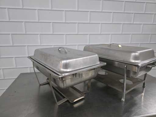 Plat de capot en acier inoxydable (2x)