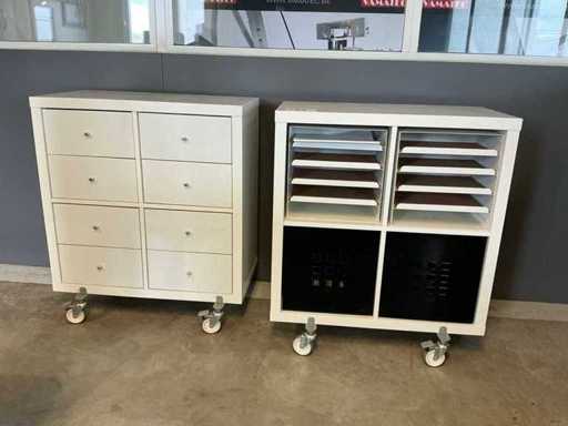 Mobile Storage Cabinet (2x)