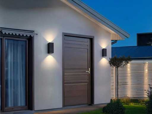 Lampada da parete GU10 con due accessori impermeabili (40x)