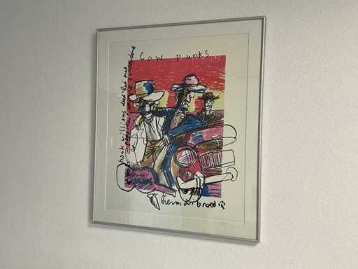 Litografia Hermana Brooda "Cow-Punks"