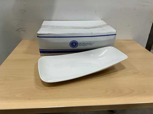 Ariane Rectangle Collection rectangular plates (24x)