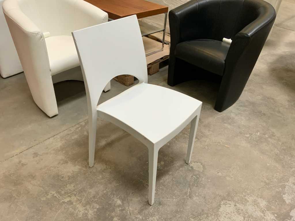 25x Stacking chair white
