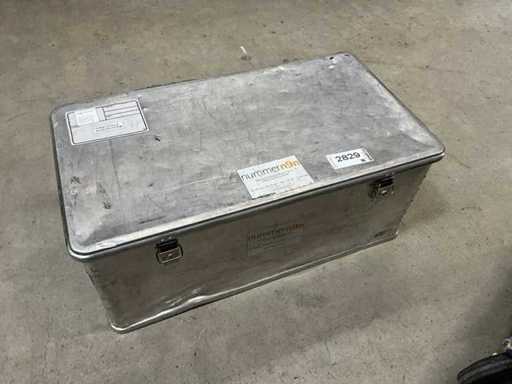 Caja de transporte de aluminio Zarges 88x48x38cm dos asas, dos cerraduras