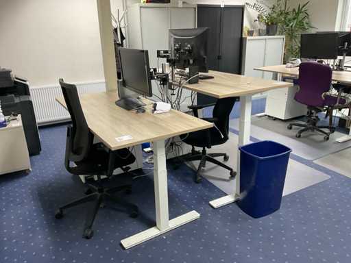 Ingerichte werkplek (180x80 cm)