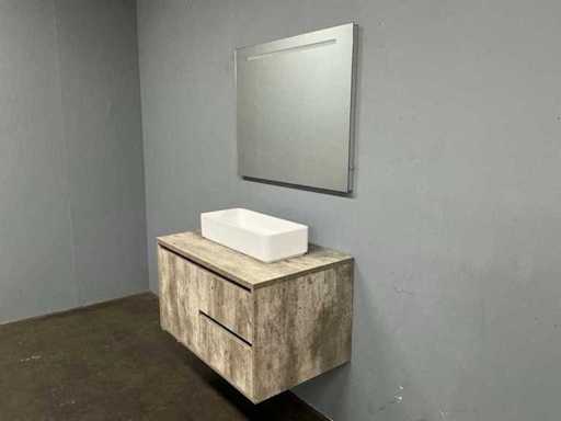 Ensemble de meubles de salle de bain - 90 cm