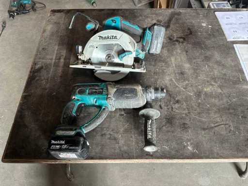 Piła tarczowa Makita, wiertarka udarowa