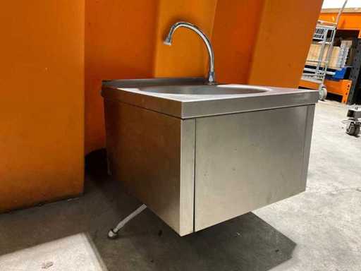 Delabie roestvrijstalen kniebediende wasbak