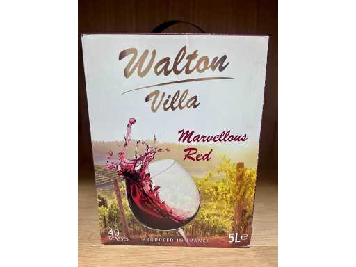 Walton Villa 5 L Cubis - CE - Red Wine (17x)