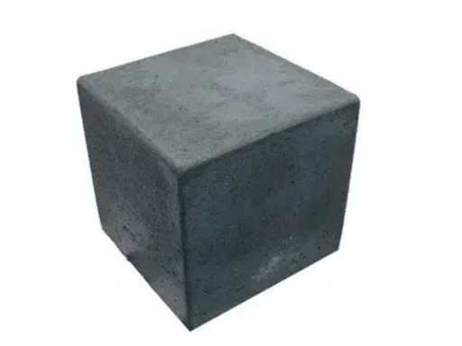 Pouf concrete - Anthracite - Square - 50 x 50 x 50 cm (2x)
