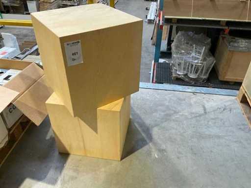 Drewniana kostka (2x)