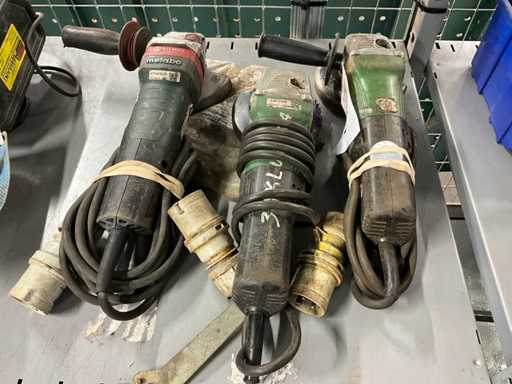 Metabo & Hikoki 110 V Winkelschleifmaschine (3x)