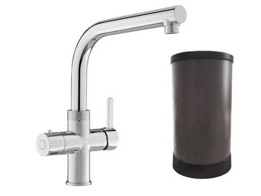 AQUA CHAUD+ 3-en-1 robinet d’eau bouillante chromée avec chaudière 5 litres