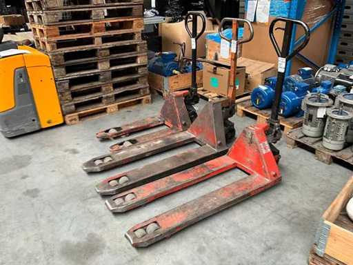 Hand hydraulische palletwagen (3x)