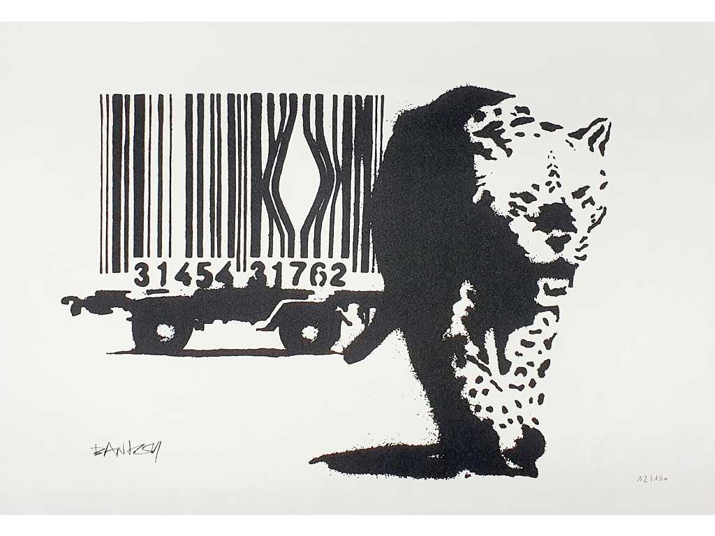 Banksy (geboren in 1974), gebaseerd op - Barcode Leopard