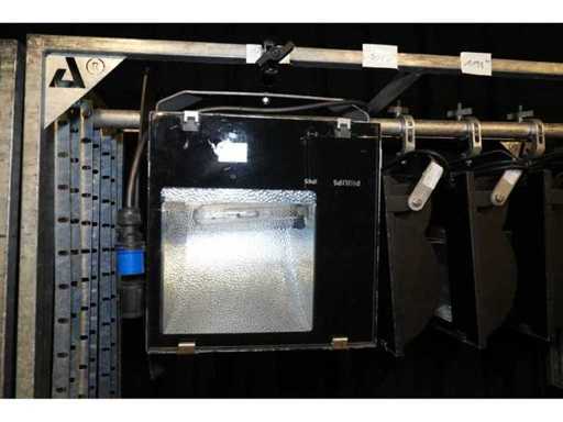 4x FLOODLIGHT ASYMETRIC HQI 400 TS