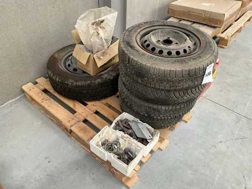 Pneus batch sur jante