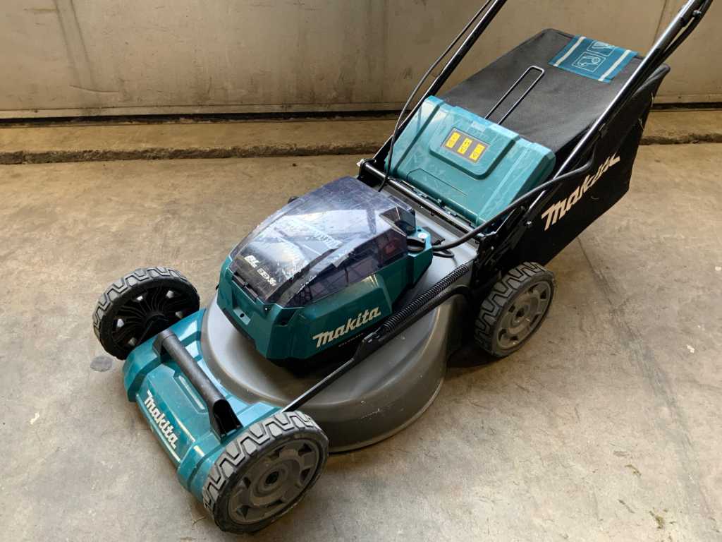 Makita petrol lawn online mower