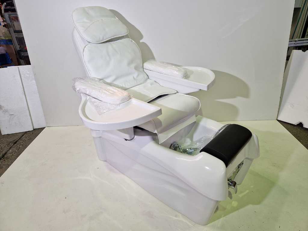 Figaro - Spa - Fusspflegestuhl mit Massagefunktion - Weiß