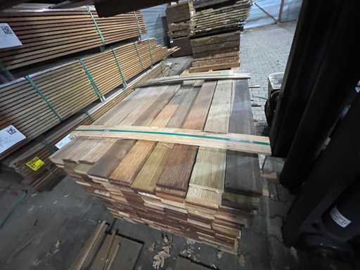 Hartholzfliesenholz 550-1050x97x17 mm (410x)