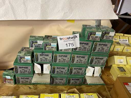 28 x dozen houtschroeven