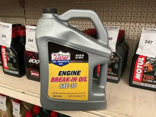 Lucas, capacità 4,73 litri Olio motore SAE 30 (2x)