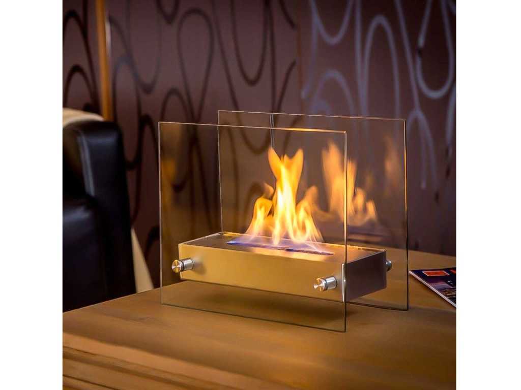 Kominek stołowy Elodie | Dekoracyjny ogień na bioetanol 