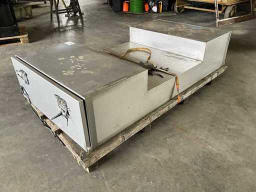 Boîte à outils sous-montée en acier inoxydable