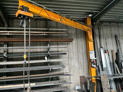 2001 Konecranes XN02 504 B1 Electric Chain Hoist on Swing Arm
