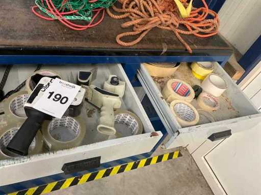 Batch of tape and tape dispensers