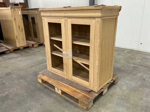 Dębowa szafka ścienna 120,5x126,5x54,5cm