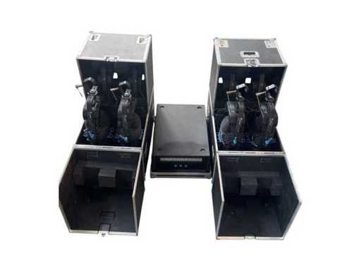 8x ADB WARP DL 12°–30° High Performance Profile Spotlights incl. 2x Flightcases + ETC Ballast for 9x ETC MSR / ADB WARP DL Projectors incl. Flightcase