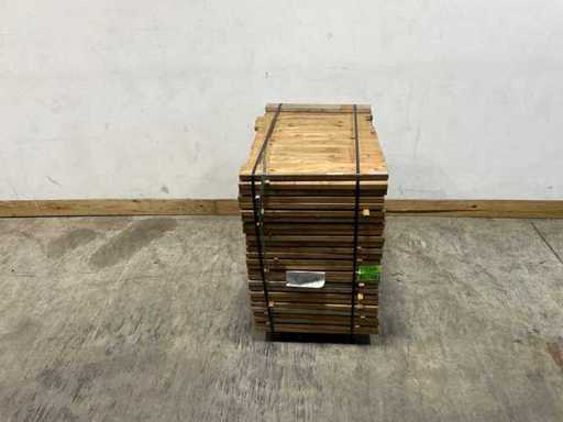 Naaldhouten balk geschaafd 30x100x600 mm - KDI bruin S4S R3 (288x)