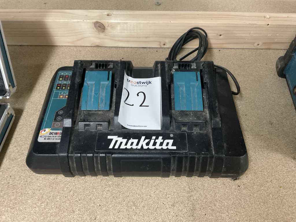 Makita DC18RD Dubbele acculader
