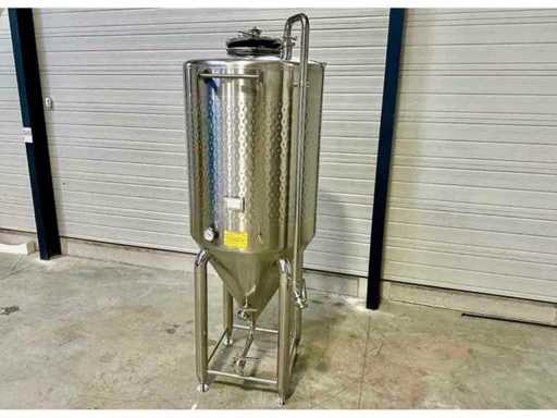   Cuve inox cylindro-conique fermée sur pieds 15,20 HL