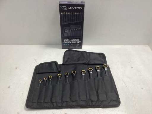 Quantool Steek- Ringratelsleutel Set 10-Delig