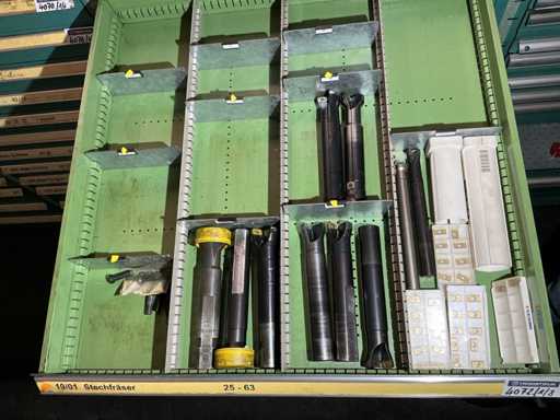 Lots of milling cutters and accessories