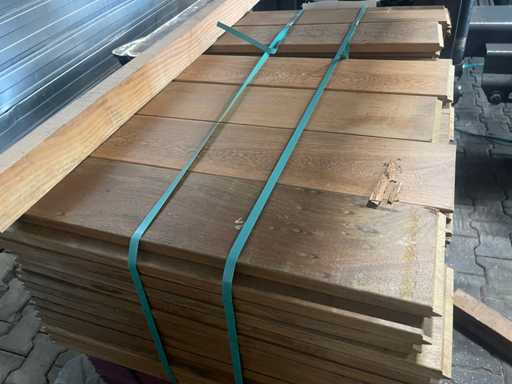 Guyana Ipé Feder Feder und Feder (Außenparkett) 650x145x21mm (96x)