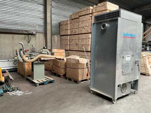 PCK Vacupack 160 industriële afzuiginstallatie 1650 m³/h + Graule zaagmachine 400/230V