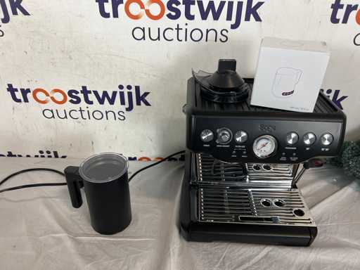 Inventum MK360B - Frittatrice elettrica per il latte | Macchina da espresso Sage The Barista Express - Nero opaco