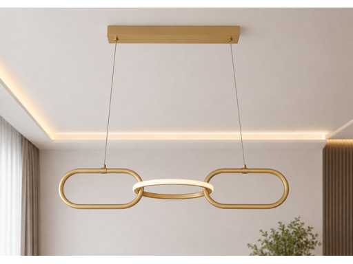 LED Design Hanglamp 20W – 4000K Neutraal Wit - Rose Gold – IP20 – EMPIRE-20
