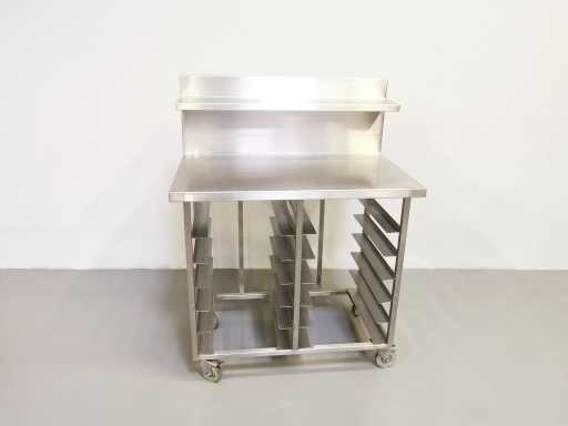 PROFFIL - Acciaio - Tavolo da lavoro in acciaio inossidabile