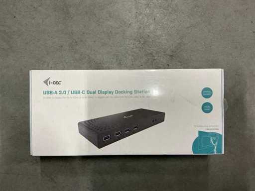 Stacja dokująca z podwójnym wyświetlaczem I-Tech USB-A 3.0/USB-C