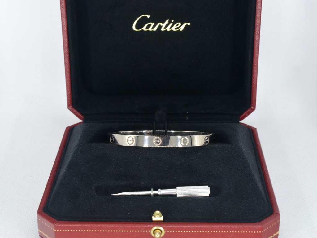Cartier "Liebesarmband" Weißgold