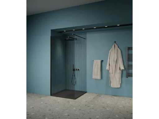 Gliss Design Parete Doccia Panelo Nero 100