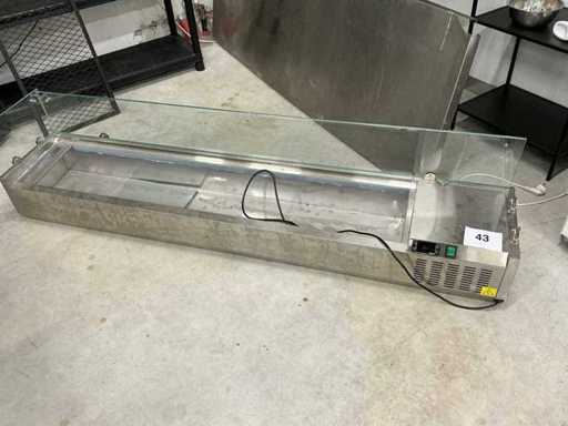 ggmgastro VRX1800.01NS stainless steel refrigerated display case