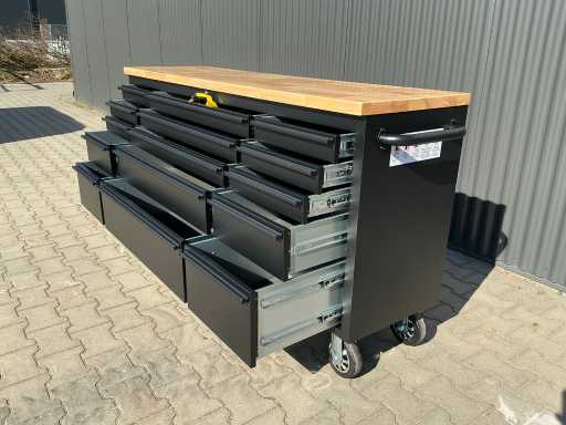 Field Industries 7215 Noir Premium Chariot à outils / Armoire d’atelier